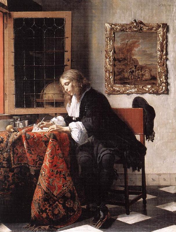 METSU, Gabriel Man Writing a Letter gsg china oil painting image